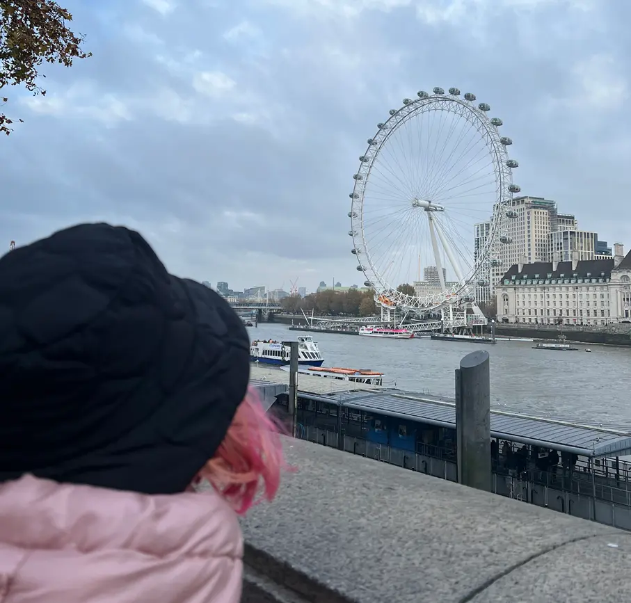 London Eye con río Támesis