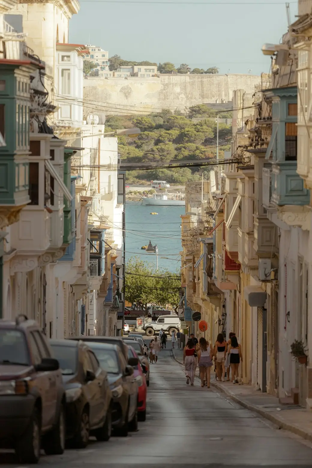 Paseo marítimo en Sliema, Malta